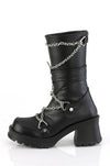 Chained Boots - Noctex - DEMONIA 10, 11, 12, 6, 7, 8, 9, boots, california, goth, gothic, punk, Vegan, y2k, y2k fashion FOOTWEAR