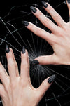 Black Widow - Press On Nails - Noctex - Rave Nailz black, dark nights, Faire, gothic, halloween, spider, Spider Spiderweb Gothic Jewellery Nails