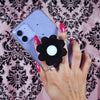 Daisy Phone Grip - Black/White - Noctex - A Shop of Things A Shop of Things, android, Faire, galaxy phone, iphone, samsung Phone Accessories
