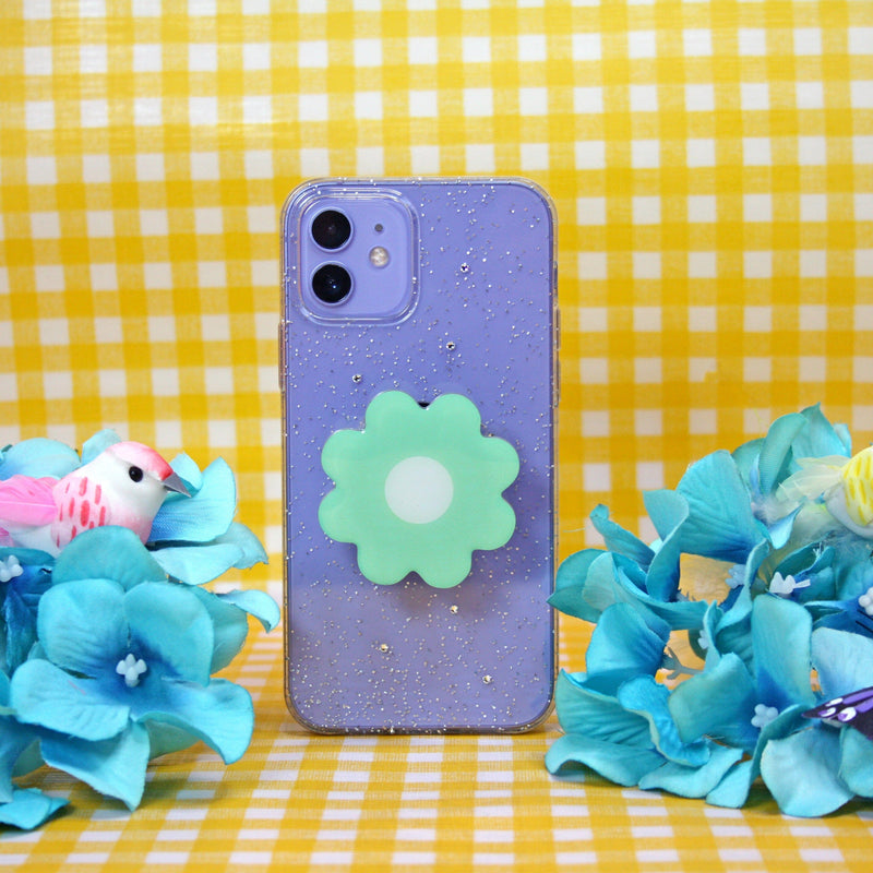 Daisy Phone Grip - Mint - Noctex - A Shop of Things A Shop of Things, android, Faire, FLORAL, flower, iphone, mint, y2k Phone Accessories