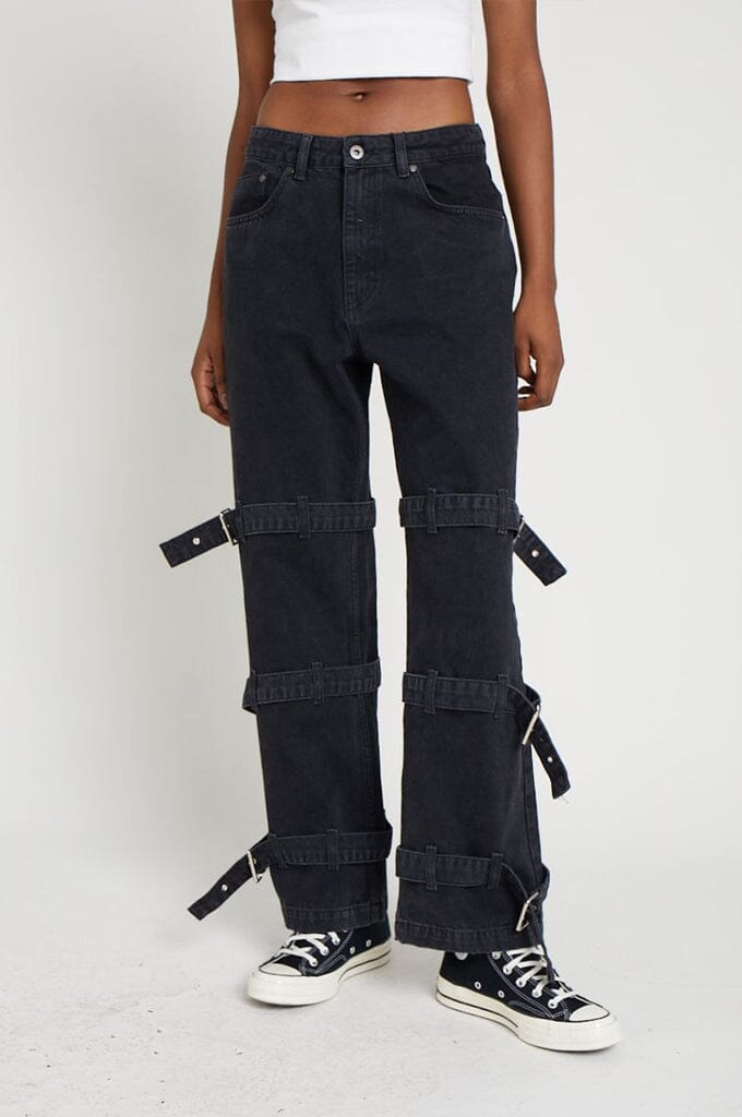BUCKLE DAD JEAN - CHARCOAL Bottoms THE RAGGED PRIEST 
