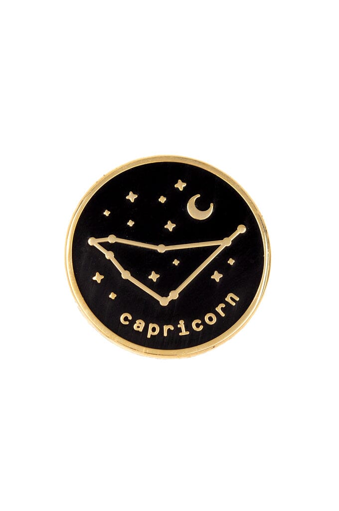 Capricorn Zodiac Enamel Pin - Noctex - These Are Things Faire Enamel Pin