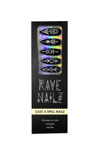 Cast A Spell - Press On Nails - Noctex - Rave Nailz Black, black nails, california, Faire, goth nails, gothic, nails, occult Nails