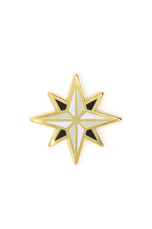 Compass Rose Enamel Pin - Noctex - These Are Things Faire 
