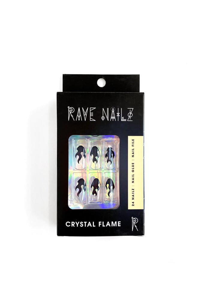 Crystal Flame - Press On Nails - Noctex - Rave Nailz california, Faire, nails Nails