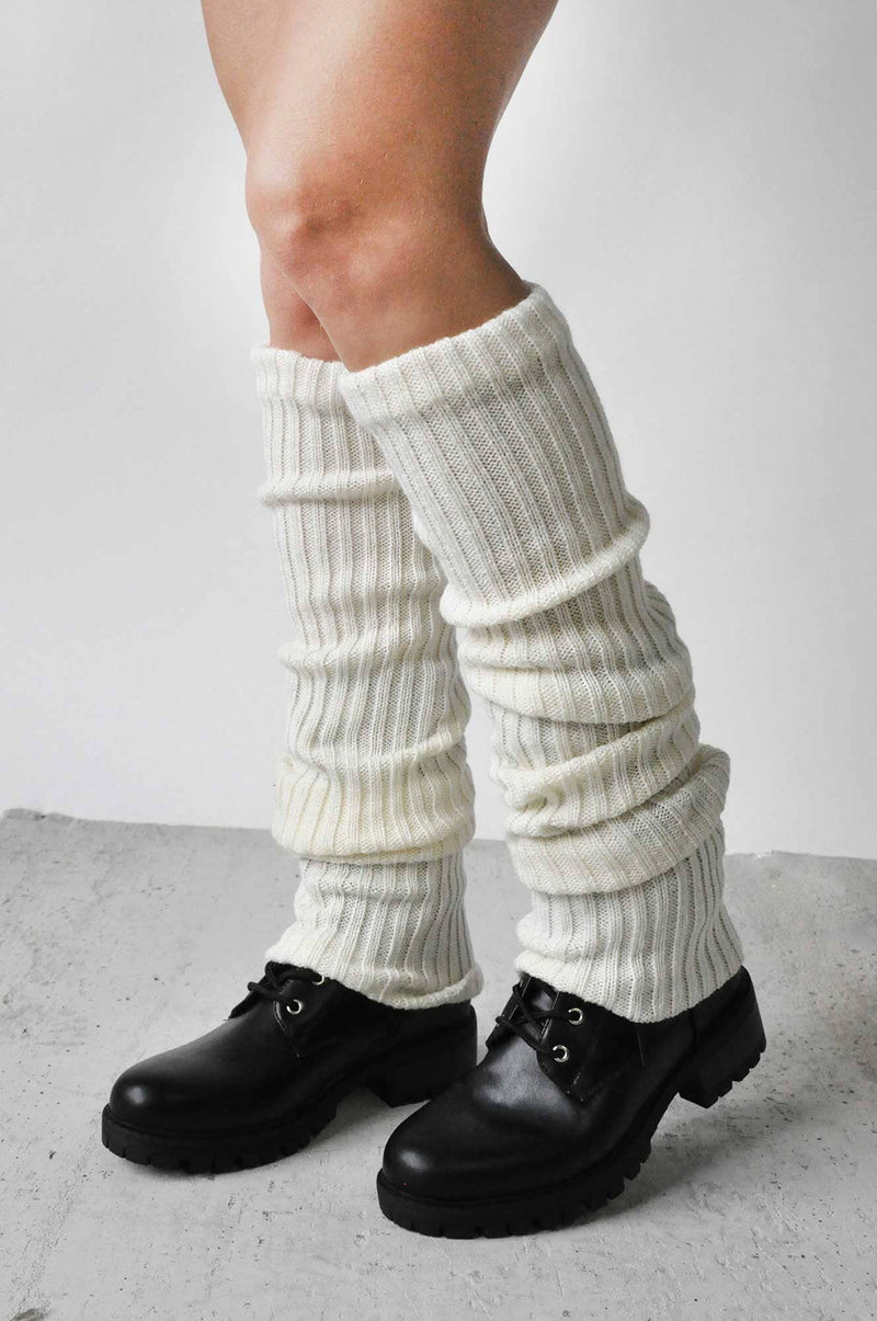 Heavy Rib Leg Warmers Leg Warmers NOCTEX CREAM 