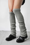 Heavy Rib Leg Warmers Leg Warmers NOCTEX LIGHT GREY 