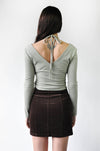 Helena Halter Longsleeve - Noctex - Fore Collection FIND, LARGE, Made in USA/Canada, MEDIUM, sale, Womens Longsleeves