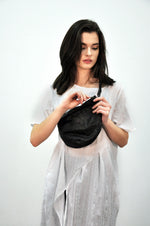 KIDNEY Bag - Crinkle Leather - Noctex - NOCTEX Accessories, Black, Leather, NOCTEX, SS15, visible, wintersale Bags