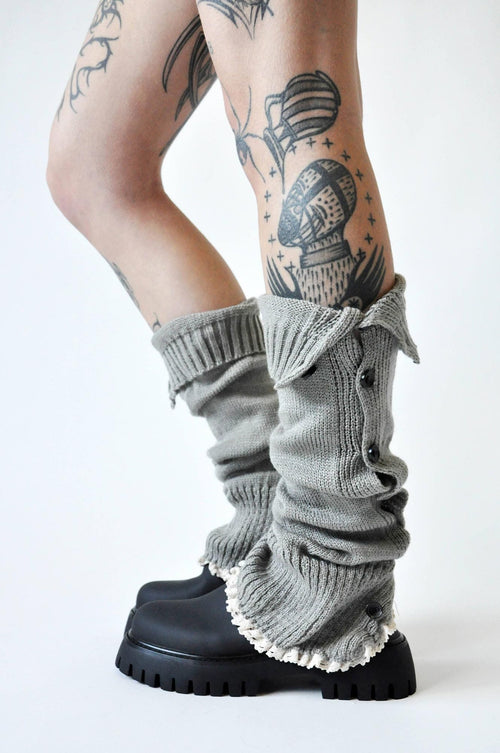 Button Up Leg Warmers Leg Warmers NOCTEX 