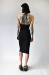 Halter Midi Dress - Noctex - NLT 2021, handmade, LARGE, made in la, made in los angeles, made in usa, Made in USA/Canada, MEDIUM, SMALL, Womens Long Dresses