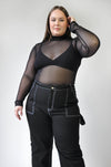 DANNI Longsleeve - Noctex - NLT Black, Faire, FIND, goth aesthetic, handmade, LARGE, long sleeve, longsleeve, made in la, made in los angeles, made in usa, Made in USA/Canada, MEDIUM, new, SM