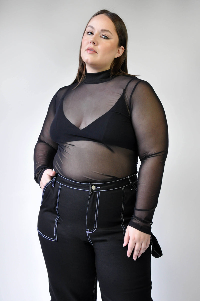 DANNI Longsleeve - Noctex - NLT Black, Faire, FIND, goth aesthetic, handmade, LARGE, long sleeve, longsleeve, made in la, made in los angeles, made in usa, Made in USA/Canada, MEDIUM, new, SM