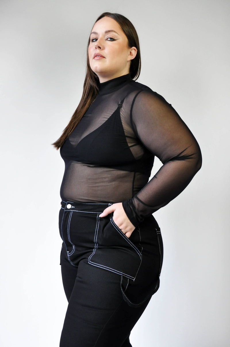 DANNI Longsleeve - Noctex - NLT Black, Faire, FIND, goth aesthetic, handmade, LARGE, long sleeve, longsleeve, made in la, made in los angeles, made in usa, Made in USA/Canada, MEDIUM, new, SM