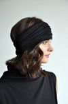MICRORIB HEADBAND - Noctex - NOCTEX Accessories, Black, FW/18, goth clothing, Headband, long sleeve, NOCTEX, one size, sustainable fashion brands, Womens Accessory