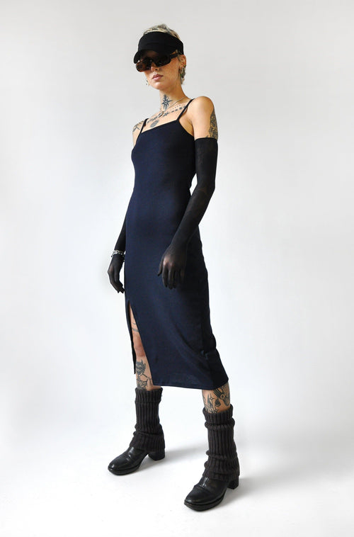 Notch Midi Dress Long Dresses NOCTEX 