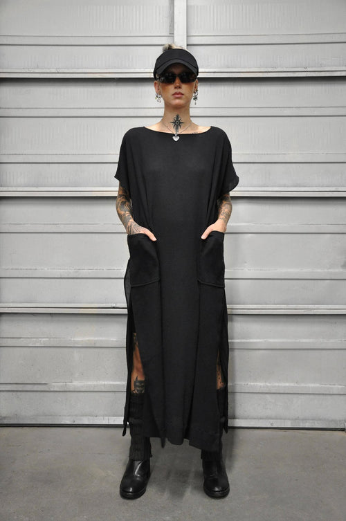 Rise Gauze Kaftan Tunic NOCTEX BLACK 