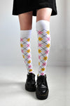 Argyle Knee High Socks Socks NOCTEX 