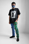 Classic Green/Blue Bondage Pant [Unisex] - Noctex - Tripp NYC 26, 28, 30, 32, FIND, neon, punk, sale, sale20, skinny, Tripp NYC, unisex, womens Pants