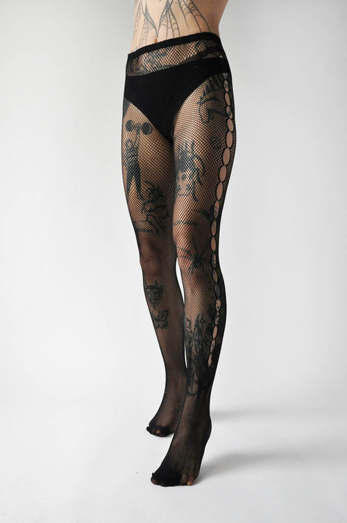Keyhole Stockings Hosiery NOCTEX 