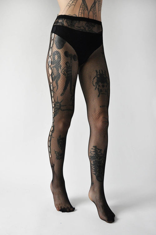 Keyhole Stockings Hosiery NOCTEX 