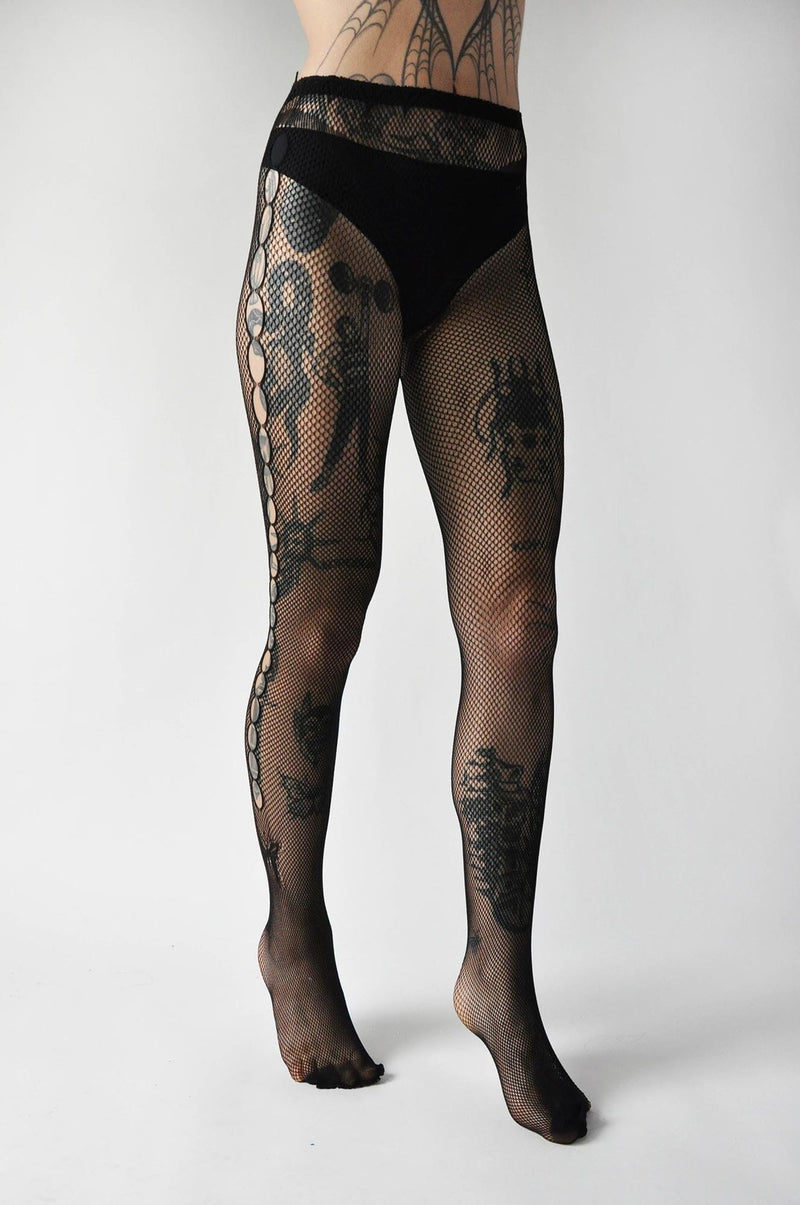 Keyhole Stockings Hosiery NOCTEX 