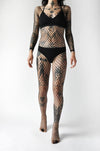 Diamond Net Bodysuit Hosiery NOCTEX 