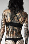 Diamond Net Bodysuit - Noctex - NOCTEX bodysuit, fishnet, goth aesthetic, NOCTEX, socks, stockings Hosiery