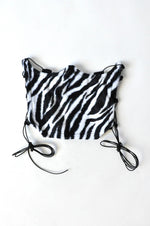 Lace Up Bustier - Limited Edition Accessory NOCTEX XS ZEBRA 