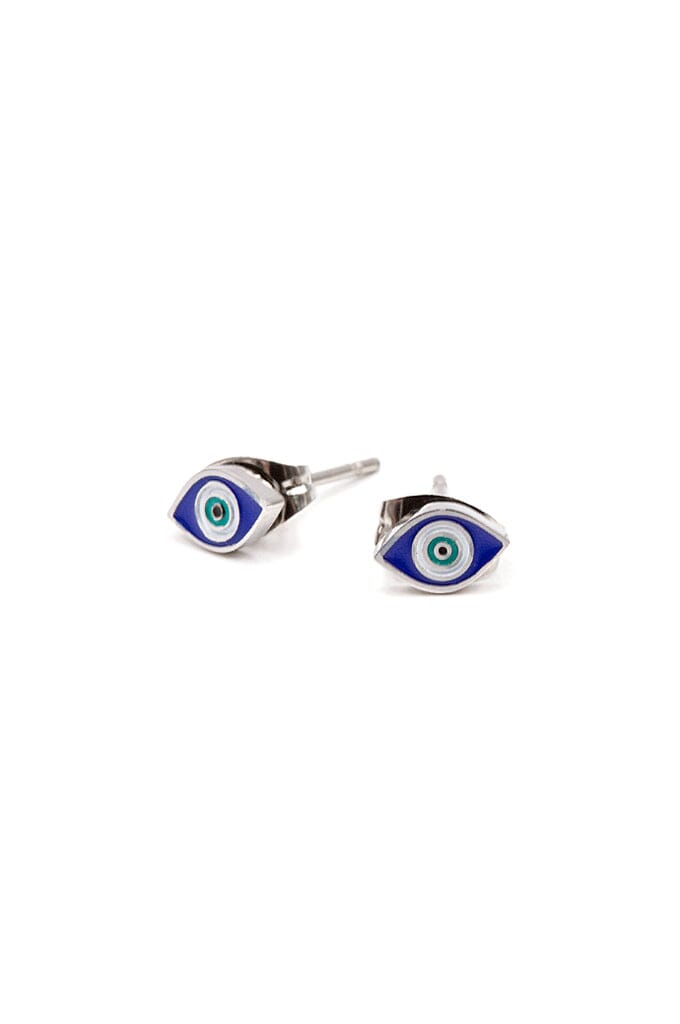 Evil Eye Micro Stud Earrings - Noctex - These Are Things Faire, iranian, jealous eye, mediteranean, mystical, Turkish eye Earrings