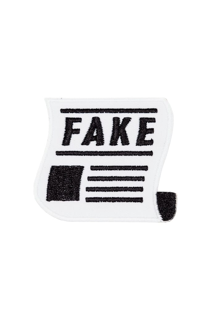 Fake News Embroidered Iron-On Patch (2.5" wide) - Noctex - These Are Things Faire, sale, sale20 Patches