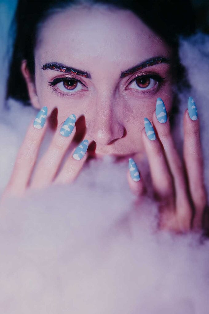 Fluffy Cloud - Press On Nails - Noctex - Rave Nailz california, dreamy, Faire, nails, sky, y2k Nails