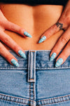 Fluffy Cloud - Press On Nails - Noctex - Rave Nailz california, dreamy, Faire, nails, sky, y2k Nails