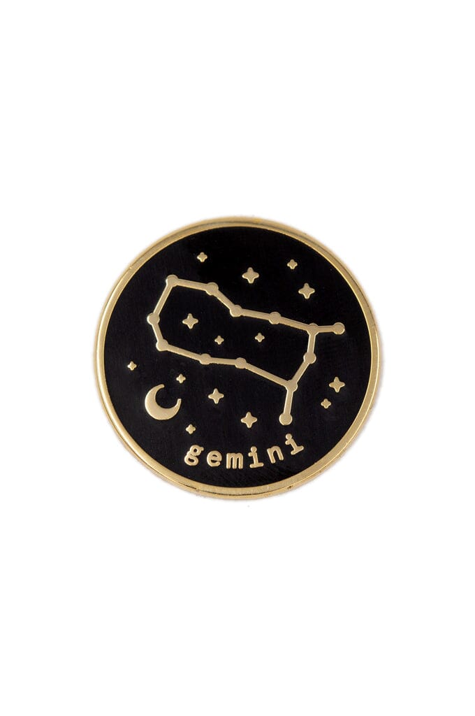 Gemini Zodiac Enamel Pin - Noctex - These Are Things Faire Enamel Pin