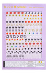 Halloween - Nail Art Stickers - Noctex - Deco Miami bat, bats, boo, california, candy corn, cobwebs, Cruelty free, ectoplasm, evil eye, Faire, fall, ghost, gold, halloween, Made in USA/Canada