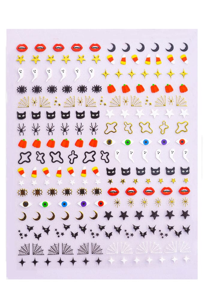 Halloween - Nail Art Stickers - Noctex - Deco Miami bat, bats, boo, california, candy corn, cobwebs, Cruelty free, ectoplasm, evil eye, Faire, fall, ghost, gold, halloween, Made in USA/Canada