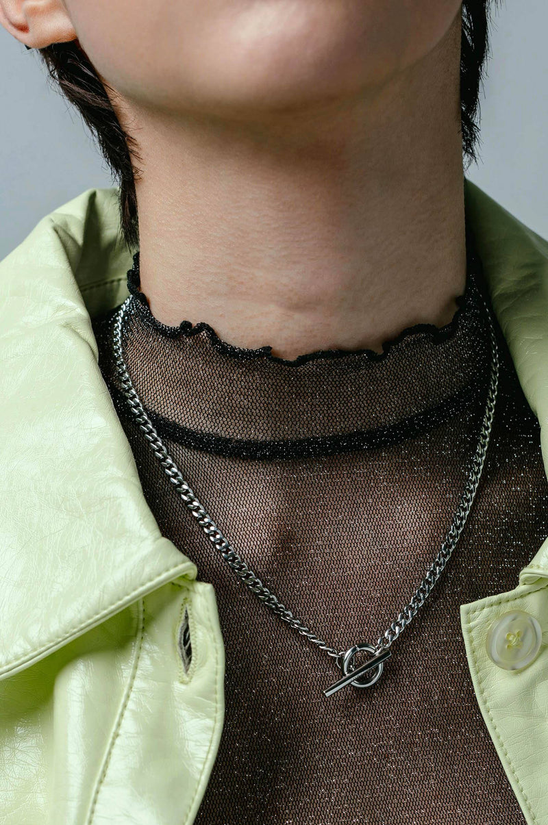 HALO Necklace - Noctex - Vitaly chains, cyber, gold, jewelry, punk, silver, unisex, wintersale Necklace