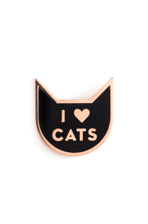 I Heart Cats Enamel Pin - Noctex - These Are Things Faire 