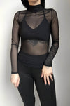 DANNI Longsleeve - Noctex - NLT Black, Faire, FIND, goth aesthetic, handmade, LARGE, long sleeve, longsleeve, made in la, made in los angeles, made in usa, Made in USA/Canada, MEDIUM, new, SM