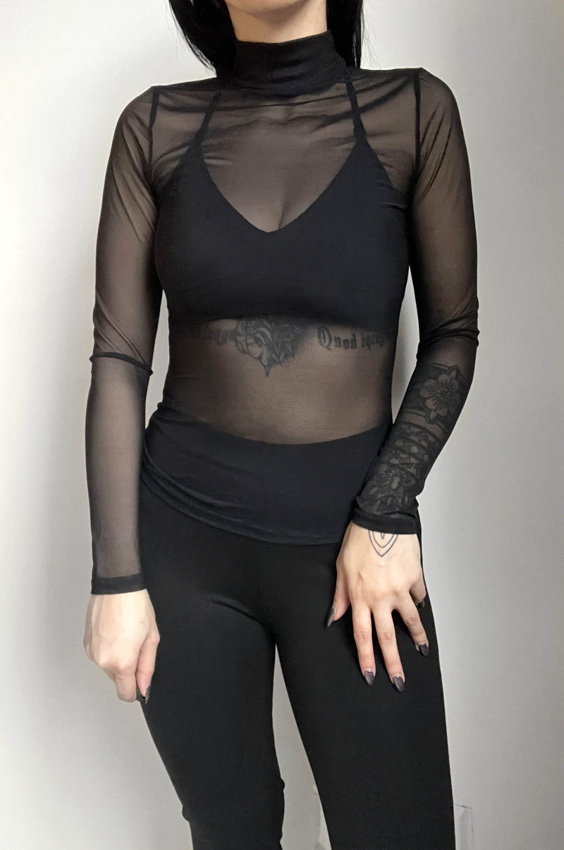 DANNI Longsleeve - Noctex - NLT Black, Faire, FIND, goth aesthetic, handmade, LARGE, long sleeve, longsleeve, made in la, made in los angeles, made in usa, Made in USA/Canada, MEDIUM, new, SM