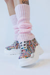 Light Knit Leg Warmers Leg Warmers NOCTEX PINK 