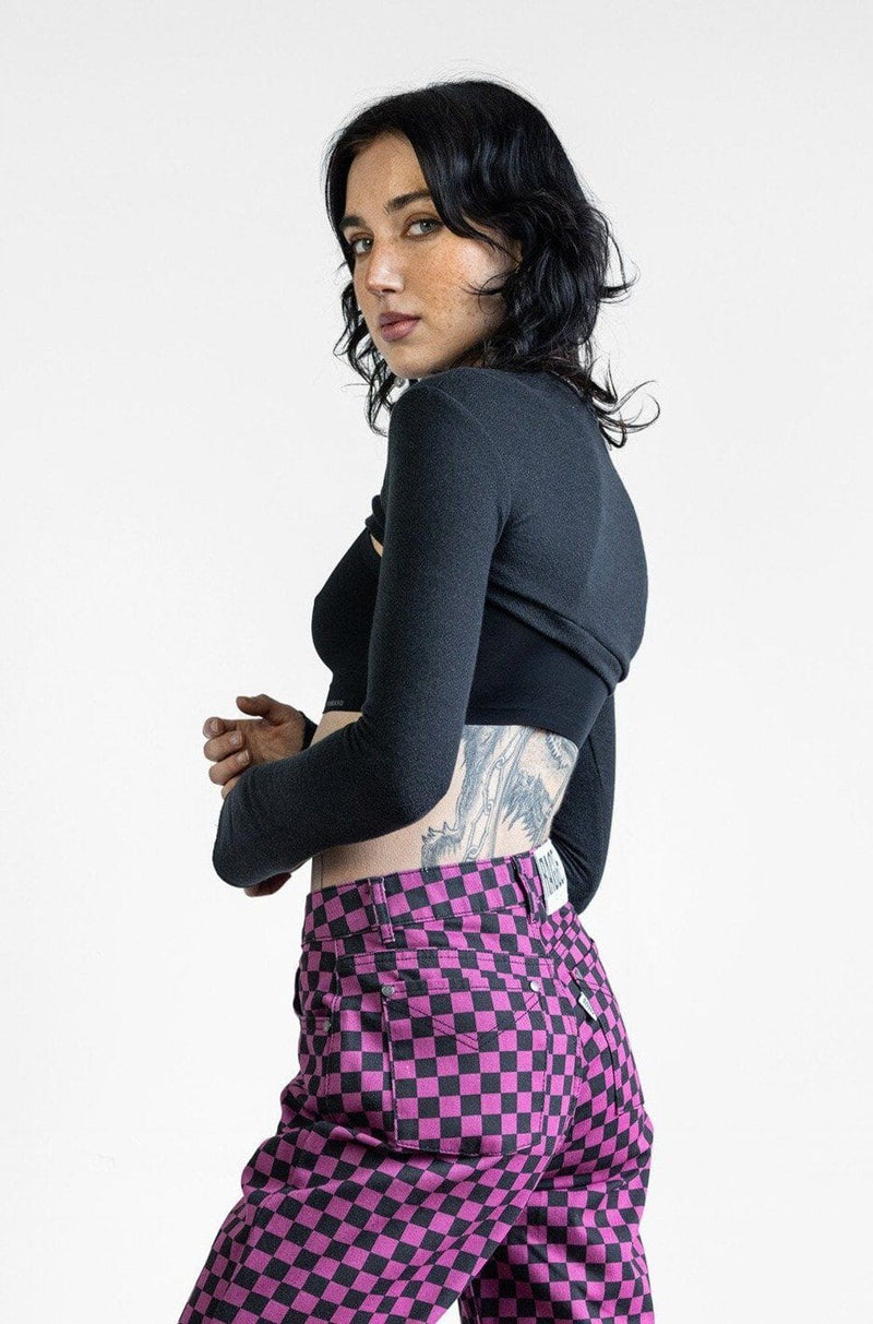 SHRUG Longsleeve [CHARCOAL GREY - LAST OF] - Noctex - NOCTEX autumn, crop top, goth clothing, layer, Made in USA/Canada, MOVING, NOCTEX, sale, shrug, sleeves, sustainable fashion brands, top,