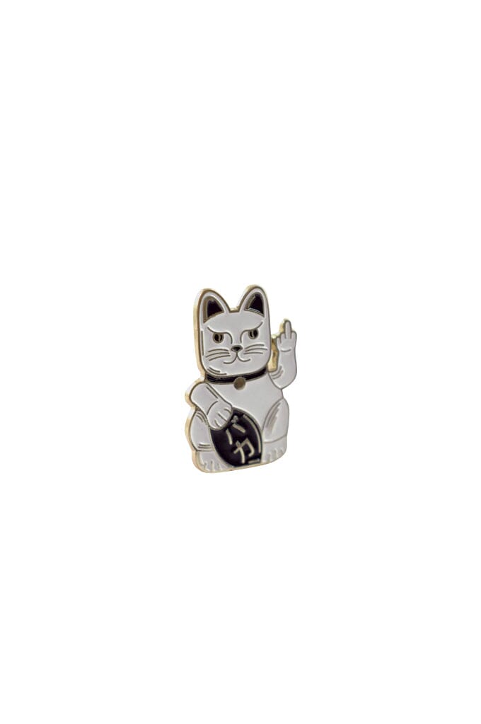 Lucky Cat Pin - Noctex - Badaboöm Studio Faire, sale20 Enamel Pin