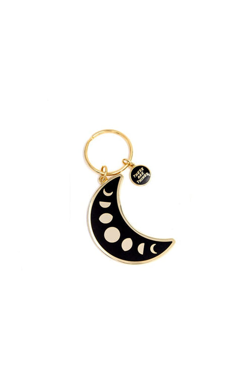 Moon Phases Enamel Keychain - Noctex - These Are Things Faire Keychains