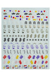 Nail Art Stickers - Art Therapy - Noctex - Deco Miami artist, california, Cruelty free, cube, dots, face, Faire, Made in USA/Canada, Matisse, modern line, nails, Picasso, primary color, Vegan