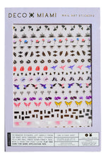 Nail Art Stickers - Bohemia - Noctex - Deco Miami art nouveau, butterfly, california, Cruelty free, Faire, fan, floral, flower, gold, iris, leaf, Made in USA/Canada, nails, sparkle, starburst