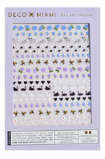 Nail Art Stickers - English Garden - Noctex - Deco Miami bee, bumble bee, butterfly, california, Cruelty free, daisy, Dalmatian, Faire, floral, flower, garden, heart, love, Made in USA/Canada