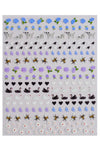 Nail Art Stickers - English Garden - Noctex - Deco Miami bee, bumble bee, butterfly, california, Cruelty free, daisy, Dalmatian, Faire, floral, flower, garden, heart, love, Made in USA/Canada