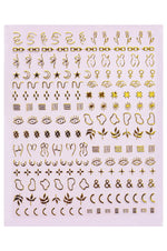 Nail Art Stickers - Golden Hour - Noctex - Deco Miami boobs, butt, butts, california, chain, Cruelty free, edgy, Faire, female, feminine, goddess, gold, hashtag, link, Made in USA/Canada, min
