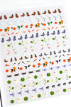 Nail Art Stickers - Lily Pond - Noctex - Deco Miami butterfly, california, citrus, crane, Cruelty free, dragon fly, Faire, fruit, gold fish, heron, lily pad, lily pond, Made in USA/Canada, na
